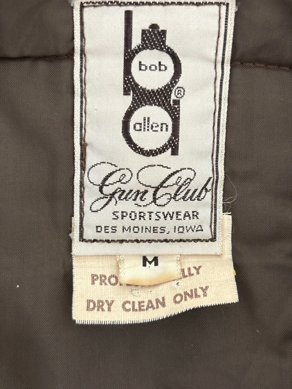 Bob Allen Gun Club Sportswear Green Quilted Jacket with Brown Suede Accents